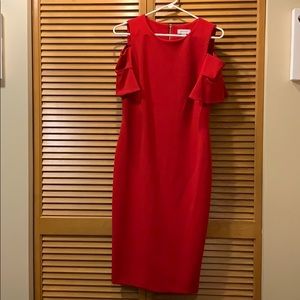 Calvin Klein size 8 red dress